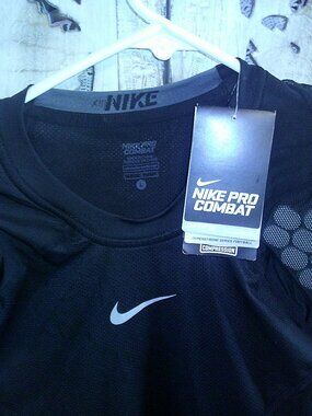 Nike Dri Fit Pro Combat HYPERSTRONG Shirt 4 Pad - Padded Black Men Sz L